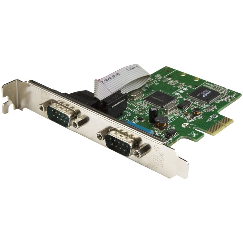 StarTech.com PCI Express Serial Card " 2 port " Dual Channel 16C1050 UART " Serial Port PCIe Card " Serial Expansion Card - Thumbnail 1