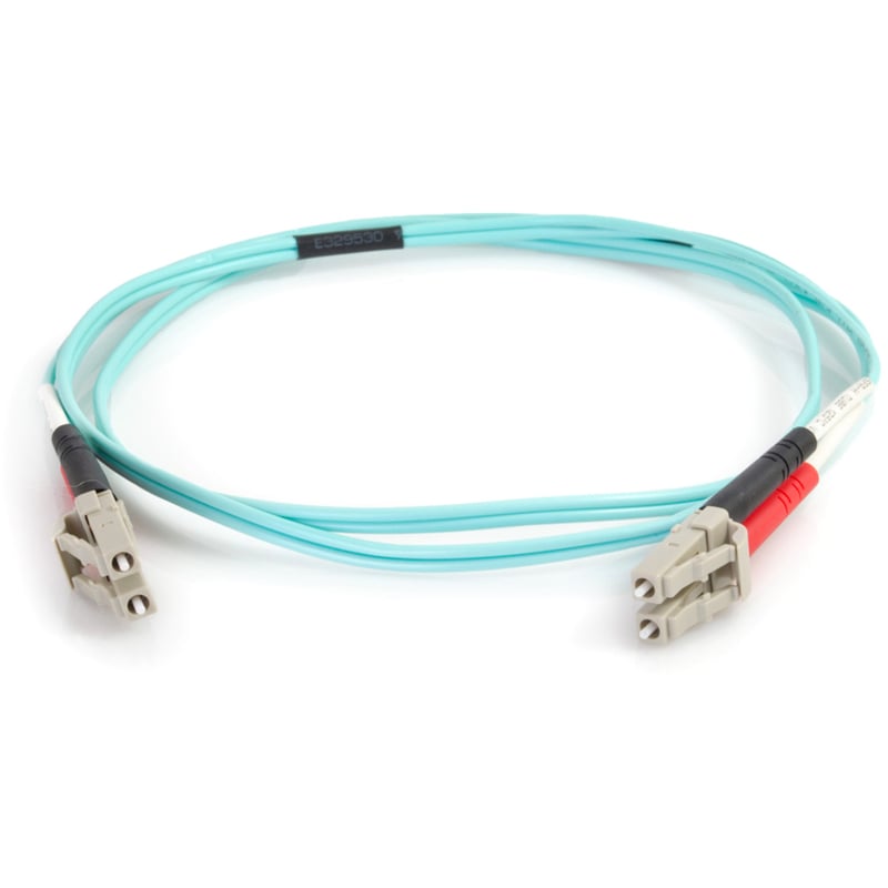1M FIBER OPTIC MMF OM4 LC/LC 50/125 DUPLEX PVC CABLE - Thumbnail 2