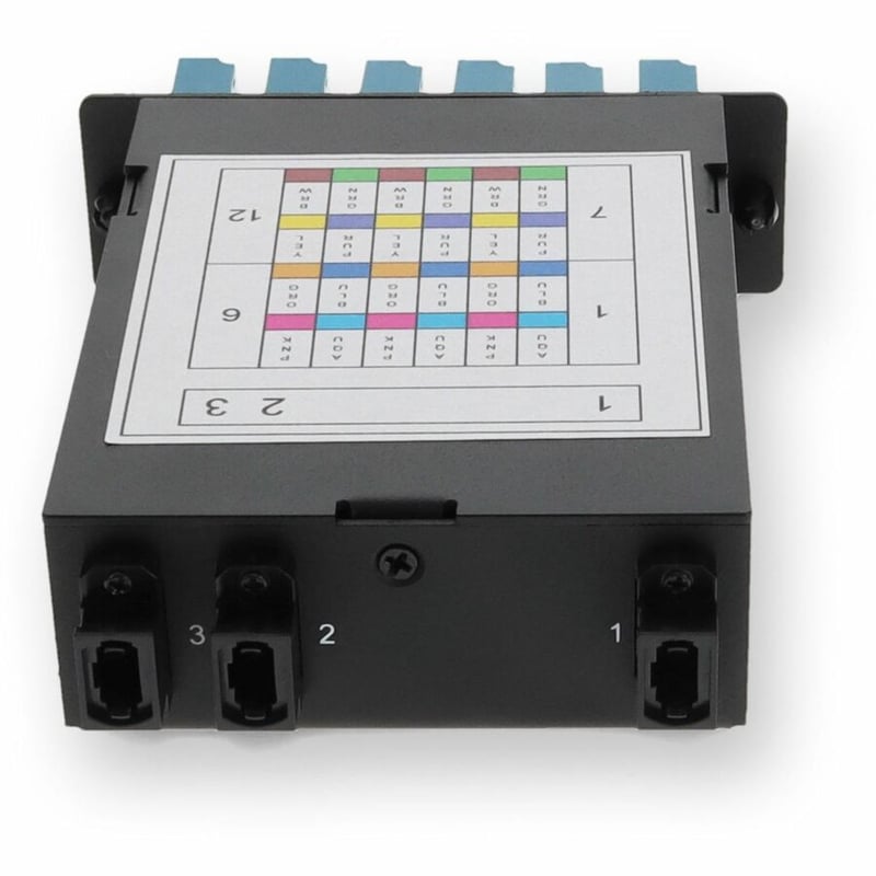 AddOn 4-Bay Cassette 3x 12-Fiber MPO In, 12 LC Duplex Out, Single-mode Duplex OS2 - Thumbnail 4