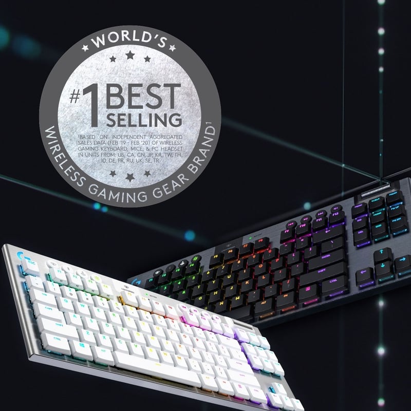 Logitech G915 TKL Tenkeyless Lightspeed Wireless RGB Mechanical Gaming Keyboard - Thumbnail 3