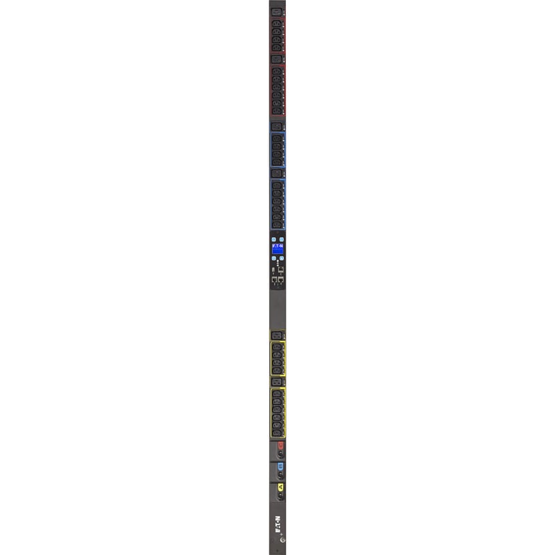 Eaton Metered Input rack PDU, 0U, L15-30P input, 8.64 kW max, 200-240V, 24A, 10 ft cord, Three-phase, Outlets: (30) C13 Outlet grip, (6) C19 Outlet grip - Thumbnail 1