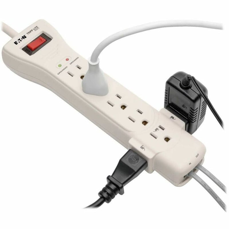 Tripp Lite by Eaton Protect It! 7-Outlet Surge Protector 15 ft. (4.57 m) Cord 2520 Joules Fax/Modem Protection RJ11 - Thumbnail 5