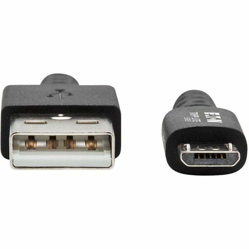 Tripp Lite by Eaton Heavy-Duty USB 2.0 USB-A to Micro-B Cable - M/M UHMWPE and Aramid Fibers Gray 6 ft. (1.83 m) - Thumbnail 3