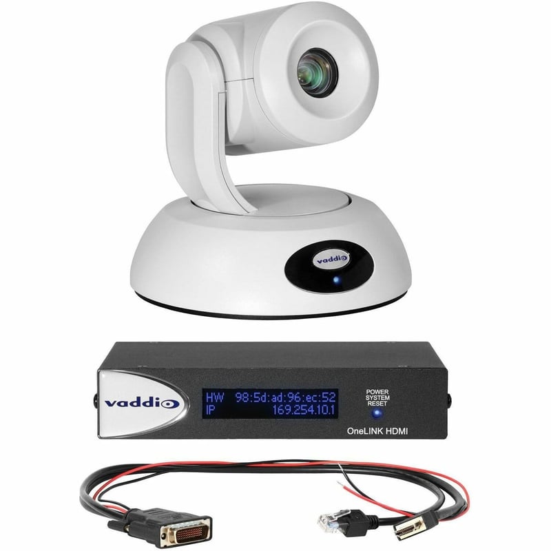 Vaddio RoboSHOT 12E HDBT 12E Video Conferencing Camera - White - TAA Compliant - Thumbnail 1