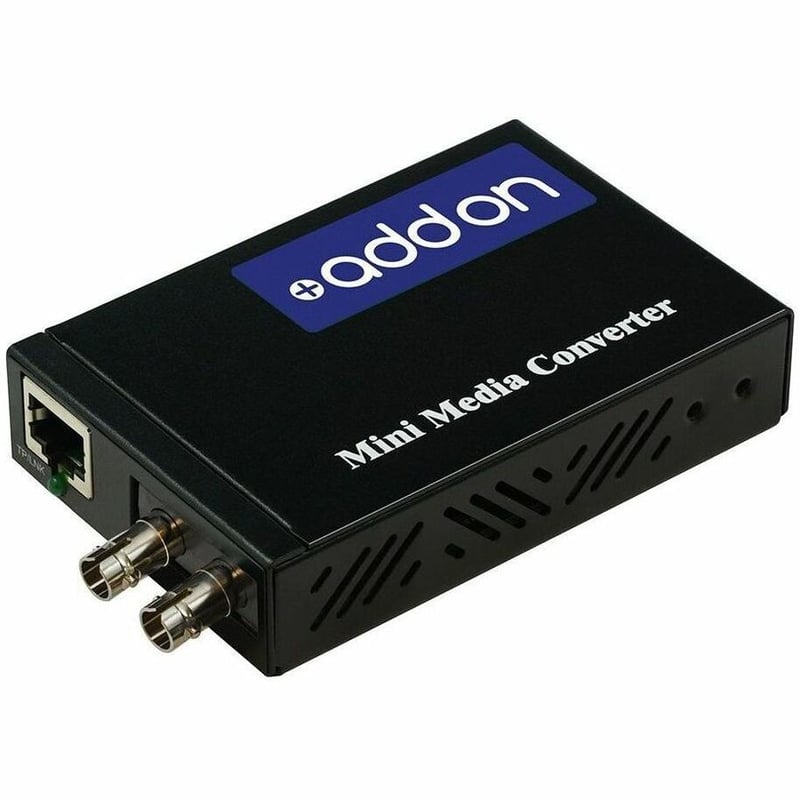 AddOn 10/100Base-TX(RJ-45) to 100Base-LX(ST) SMF 1310nm 20km Mini Media Converter - Thumbnail 1