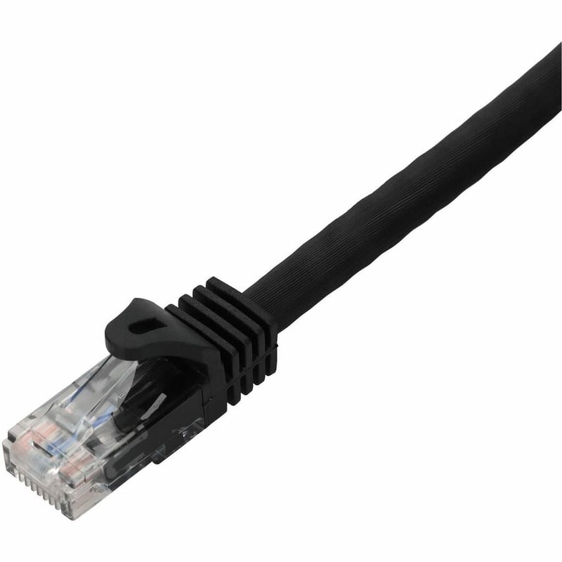 AddOn 4ft Black CAT 6 PVC Ethernet Cable Snagless Easy Boot RJ-45 M/M with Length Labels - Thumbnail 2