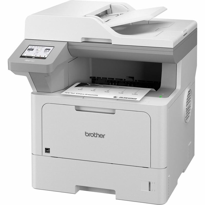 Brother MFC-L5715DW Wired & Wireless Laser Multifunction Printer - Monochrome - Thumbnail 3