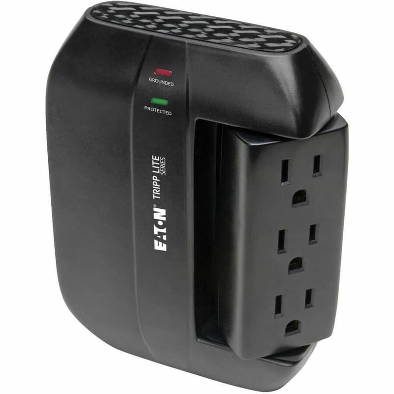 Tripp Lite by Eaton Protect It! Surge Protector with 3 Rotatable Outlets 3 Stationary side facing Outlets Direct-Plug In 1200 Joules - Thumbnail 4