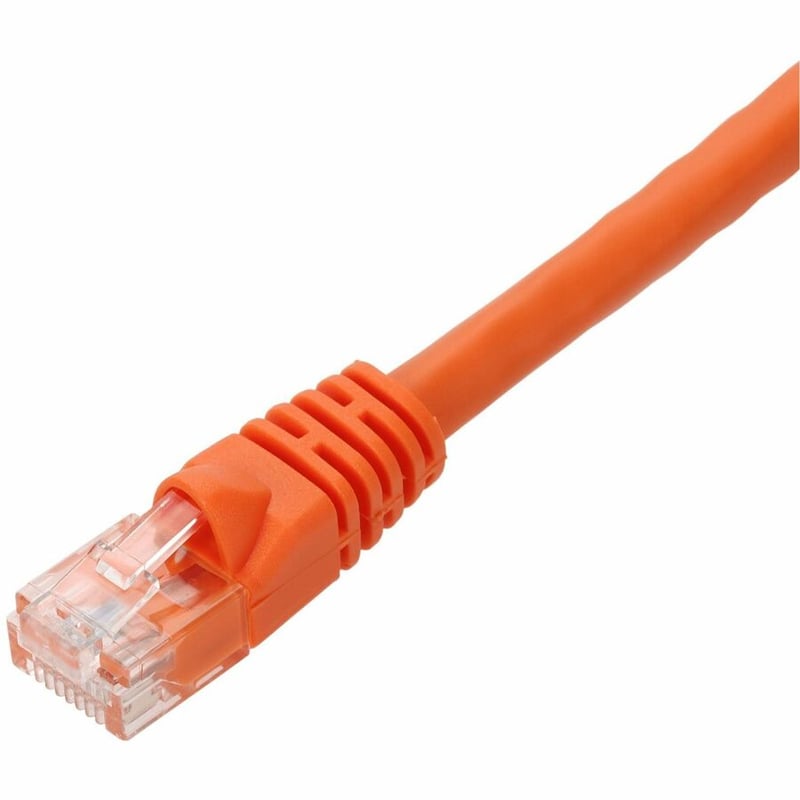 AddOn 15ft Orange CAT 5E PVC Ethernet Cable Snagless Bubble Boot RJ-45 M/M - Thumbnail 2