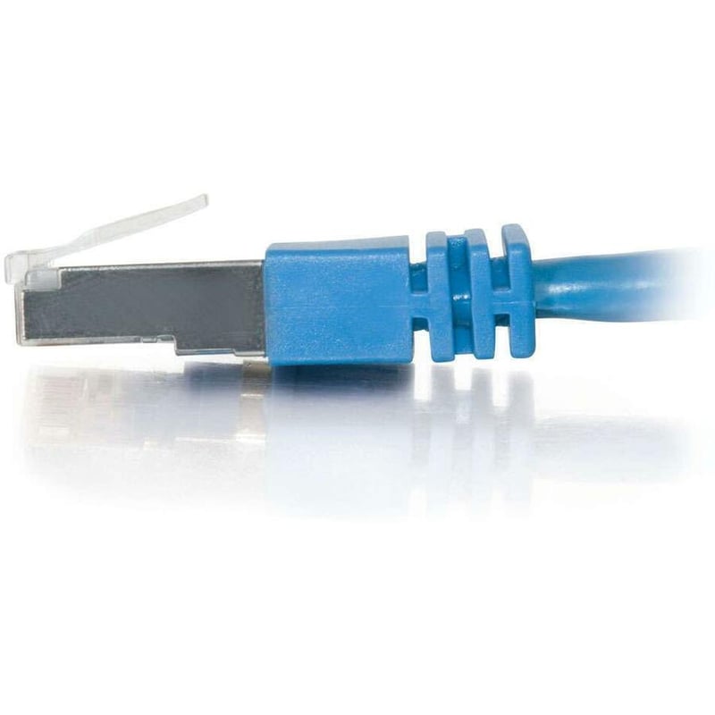 C2G 7ft Cat5e Ethernet Cable - Snagless Shielded (STP) - Blue - Thumbnail 4