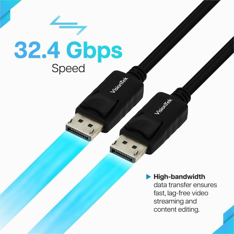 VisionTek DisplayPort to DisplayPort 1.4 Cable 4.5 Meter - Thumbnail 4