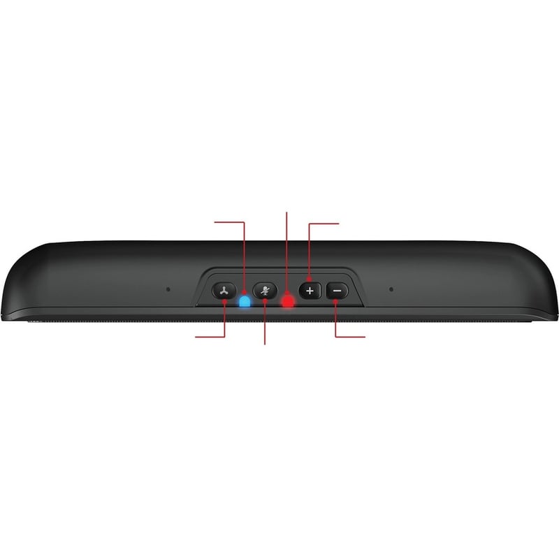 Cyber Acoustics Party Block CA-2890BT Bluetooth Sound Bar Speaker - Black - Thumbnail 2