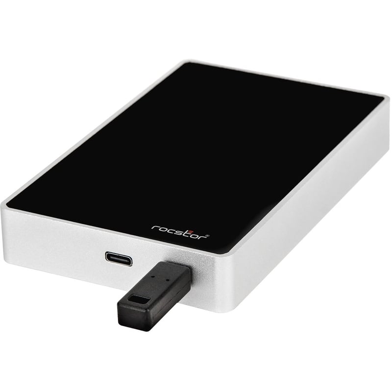 Rocstor Rocsecure EX32 2 TB Portable Rugged Hard Drive - 2.5" External - SATA (SATA/600) - Silver - TAA Compliant - Thumbnail 5