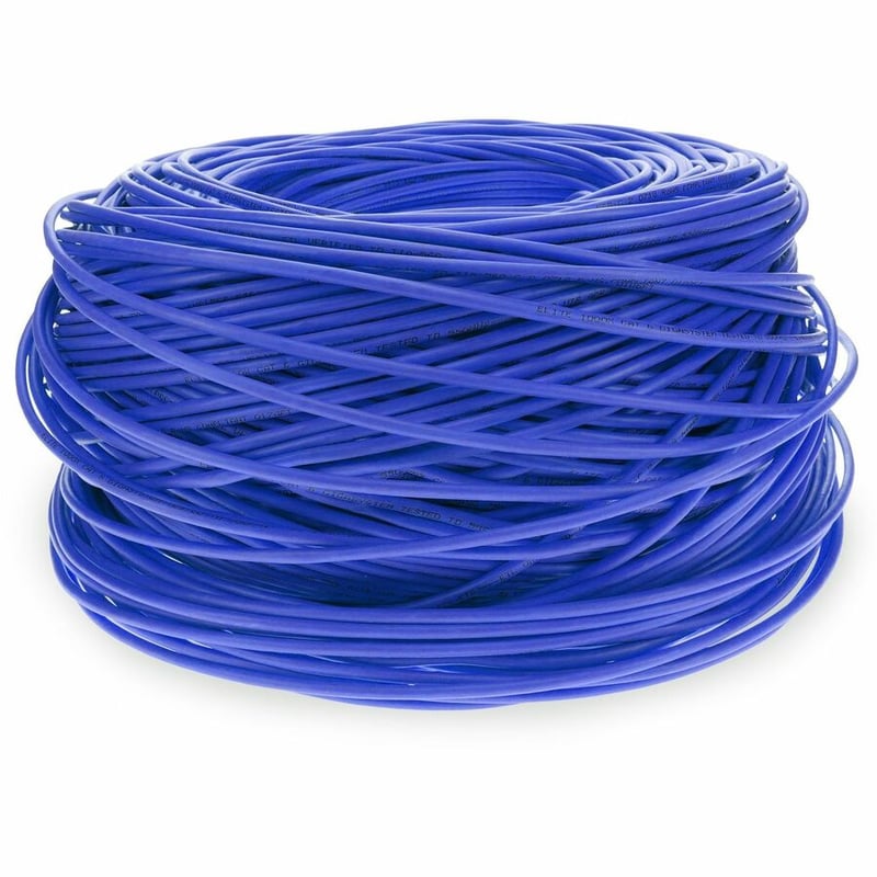 AddOn 1000ft Non-Terminated Blue CAT 6 Shielded Plenum-Rated Bulk Cable - Thumbnail 4