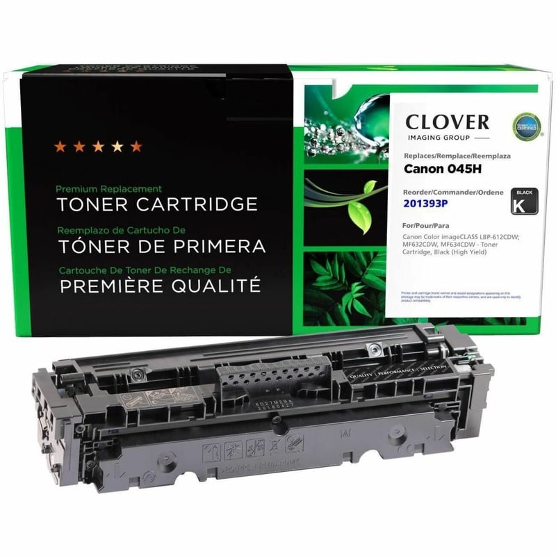 Clover Imaging Remanufactured High Yield Black Toner Cartridge for Canon 045H (1246C001) - Thumbnail 1