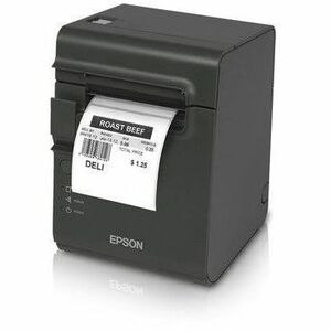 Epson TM-L90 Plus Direct Thermal Printer - Monochrome - Label/Receipt Print - Fast Ethernet - USB - Bluetooth - Dark Gray - Thumbnail 1