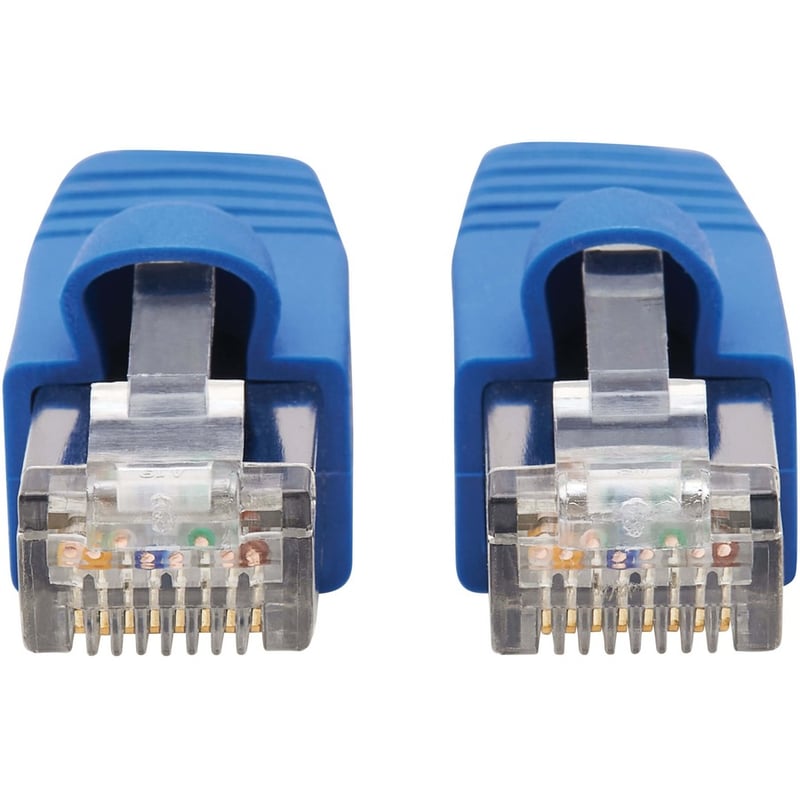 Eaton Tripp Lite Series Cat6a 10G Snagless F/UTP Ethernet Cable (RJ45 M/M), PoE, CMR-LP, Blue, 20 ft. (6.09 m) - Thumbnail 2