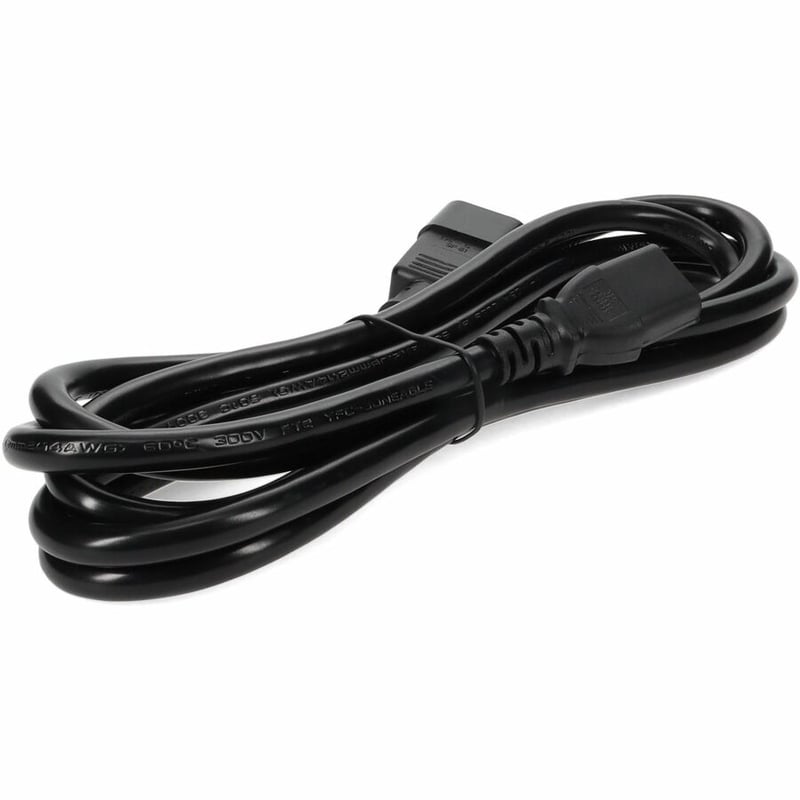 AddOn 4ft C13 Female to C14 Male 14AWG 100-250V at 15A Black Power Cable - Thumbnail 5