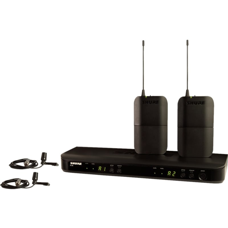 Shure Wireless Dual Presenter System with two CVL Lavalier Microphones - Thumbnail 1