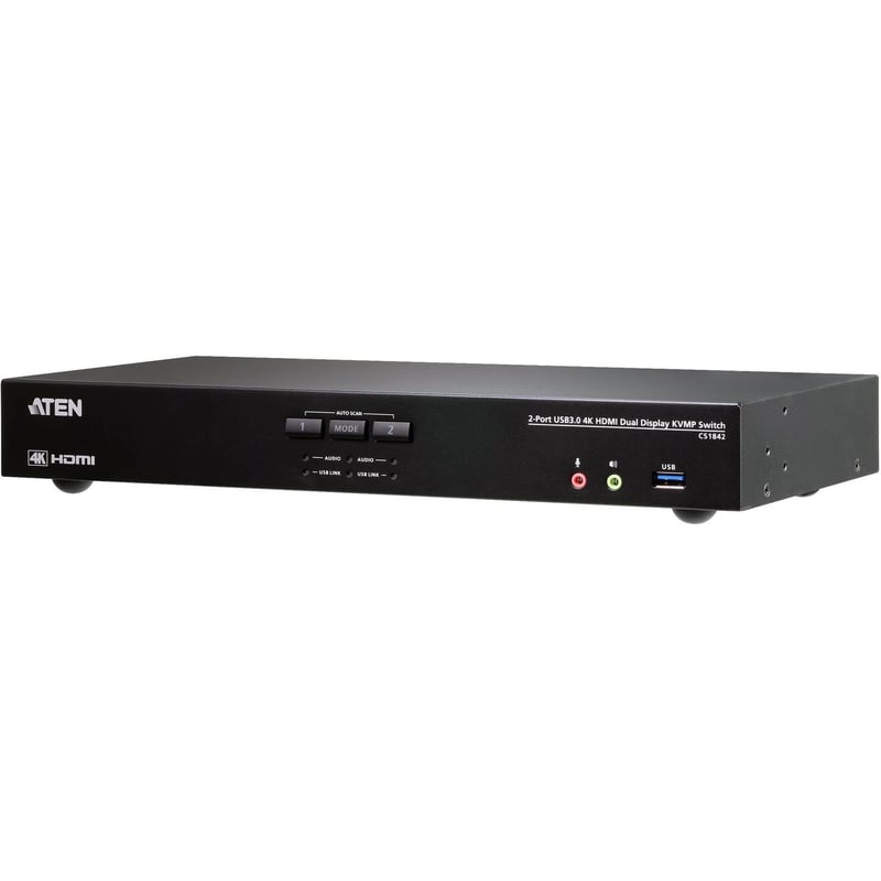 ATEN 2-Port USB 3.0 4K HDMI Dual Display KVMP Switch - Thumbnail 1