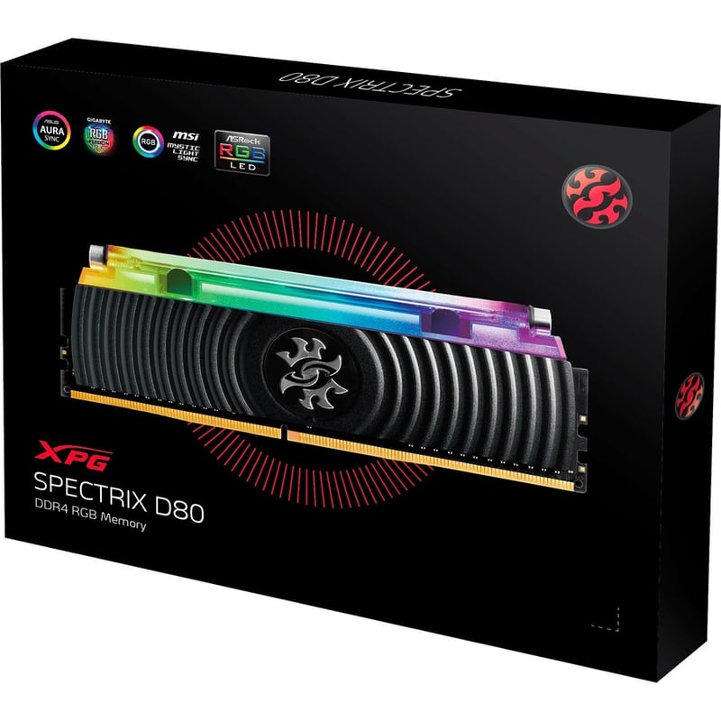 XPG SPECTRIX D80 (2 x 8GB) DDR4 SDRAM Memory Kit - Thumbnail 5