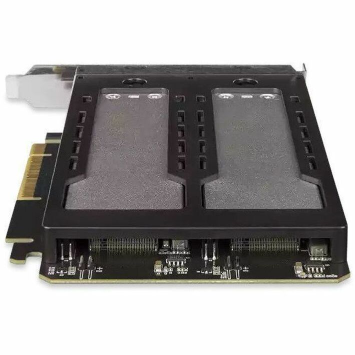 Icy Dock ToughArmor MB842MP-B Drive Enclosure PCI Express NVMe 4.0 - PCI Express 4.0 x8 Host Interface Internal - Black, Silver - Thumbnail 5