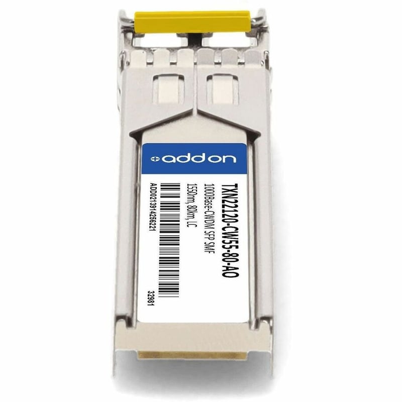 AddOn Intel® TXN22120-CW55-80 Compatible TAA 1000Base-CWDM SFP Transceiver (SMF, 1550nm, 80km, LC, DOM) - Thumbnail 4