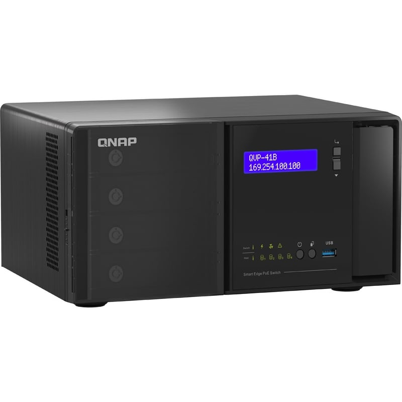 QNAP NVR Server X Smart PoE Switch, Building Complete Surveillance Network - Thumbnail 2