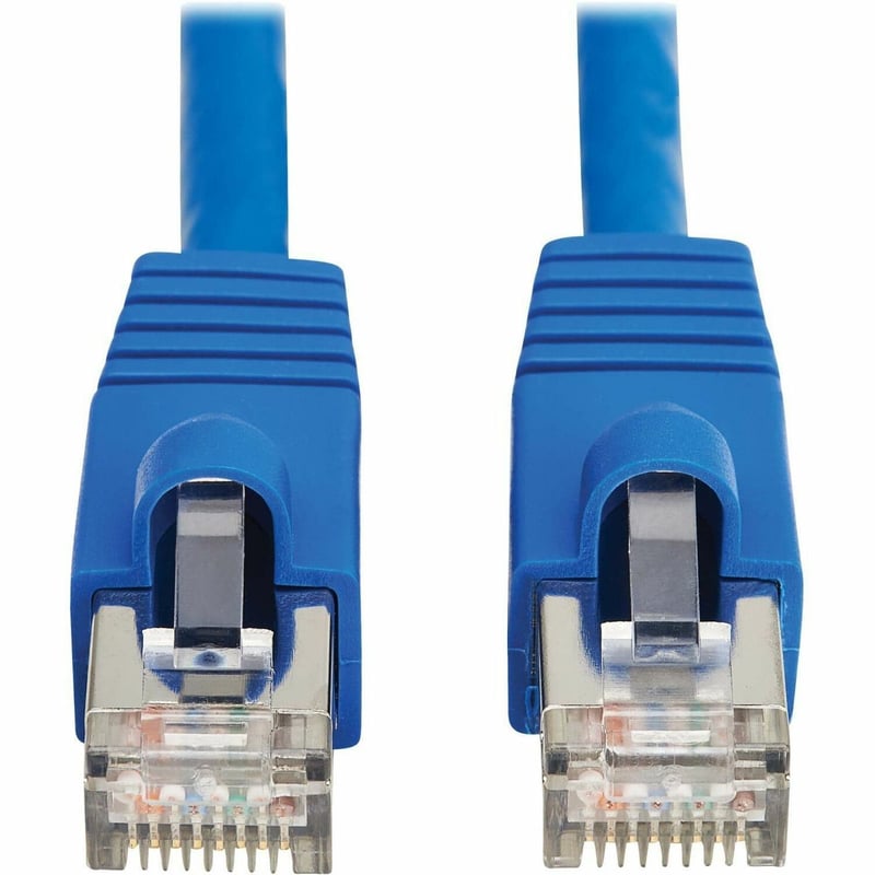 Eaton Tripp Lite Series Cat8 40G Snagless SSTP Ethernet Cable (RJ45 M/M), PoE, Blue, 1 ft. (0.3 m) - Thumbnail 1