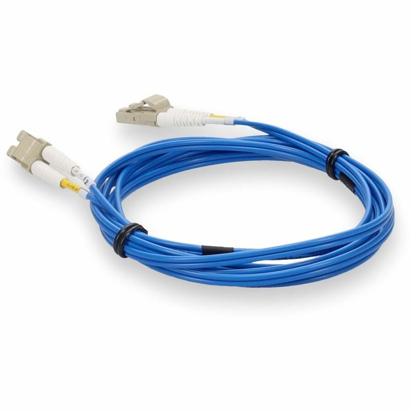 AddOn 4m LC to LC Blue OM4 Duplex OFNR (Riser-Rated) Fiber Patch Cable - Thumbnail 3