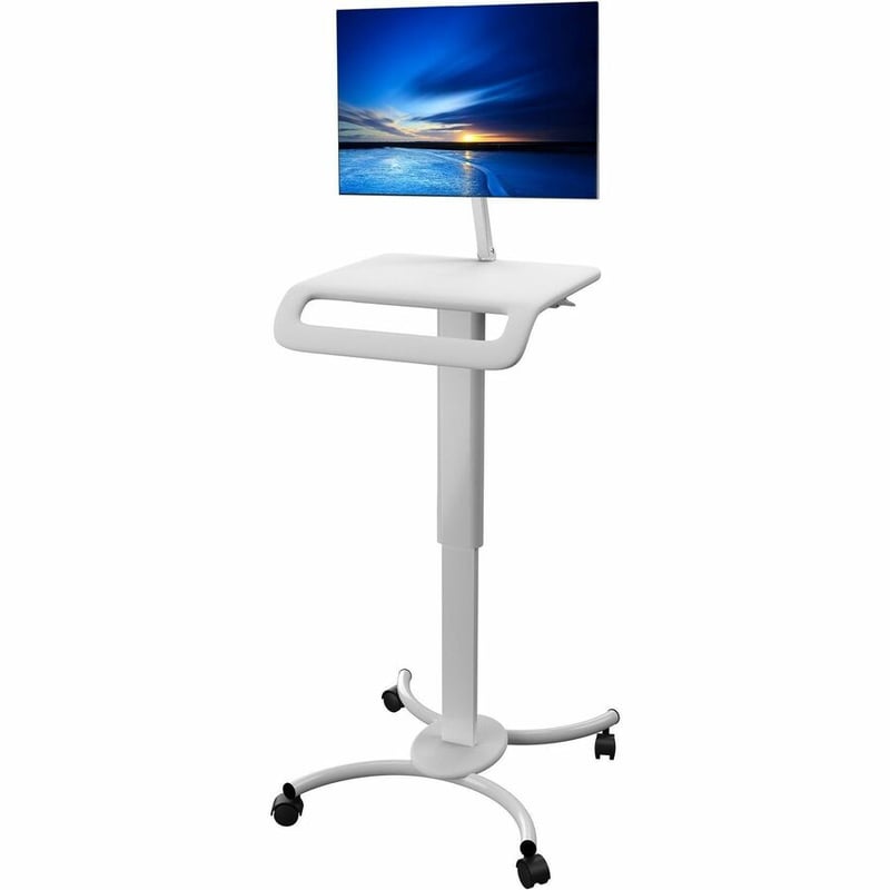 CTA Digital Height-Adjustable Rolling Medical Workstation Cart with VESA Plate - Thumbnail 2