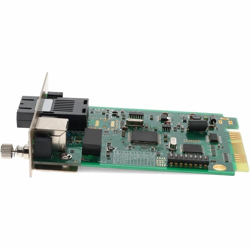 AddOn 10/100Base-TX(RJ-45) to 100Base-LX(SC) SMF 1310nm 20km Media Converter Card for our rack or Standalone Systems - Thumbnail 2