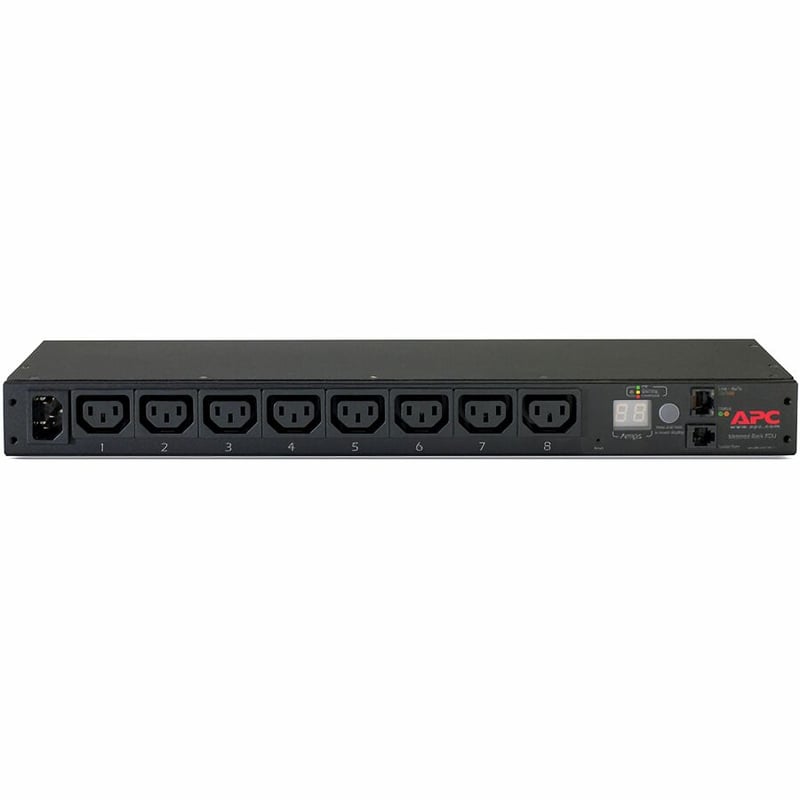 APC by Schneider Electric Rack PDU, Metered, 1U, 12A/208V, 10A/230V, (8) C13 - Thumbnail 2