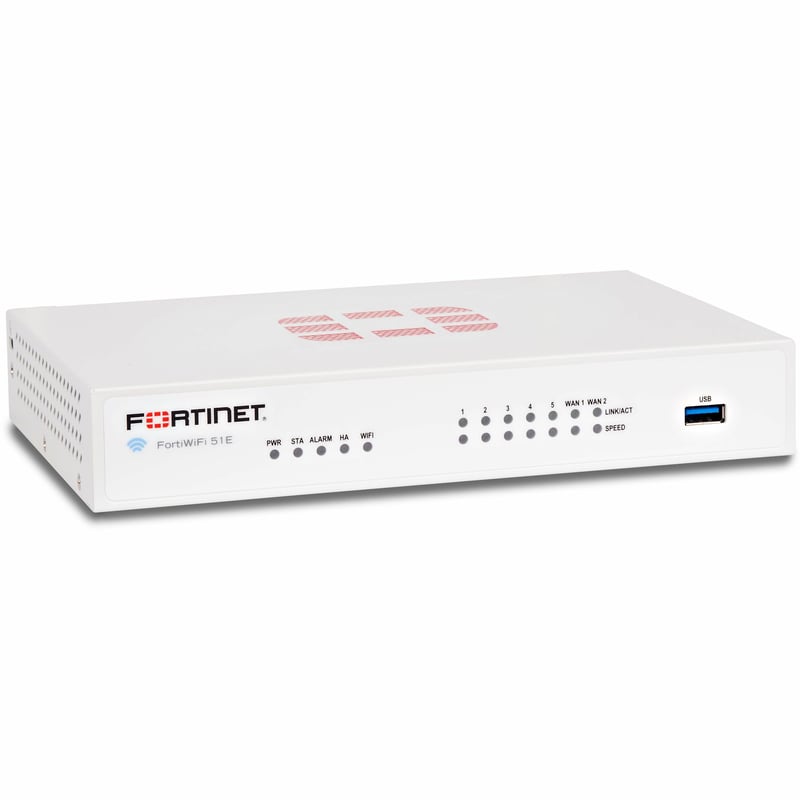 Fortinet FortiWifi FWF-51E Network Security/Firewall Appliance - Thumbnail 1