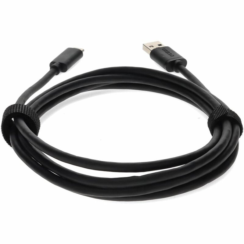 AddOn 6ft USB 2.0 (C) Male to USB 2.0 (A) Male Black Adapter Cable - Thumbnail 4