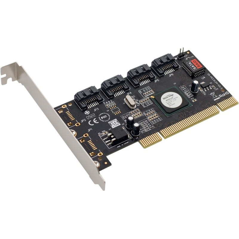 SYBA Multimedia 4 Channels PCI Serial ATA II Raid Host Controller Card