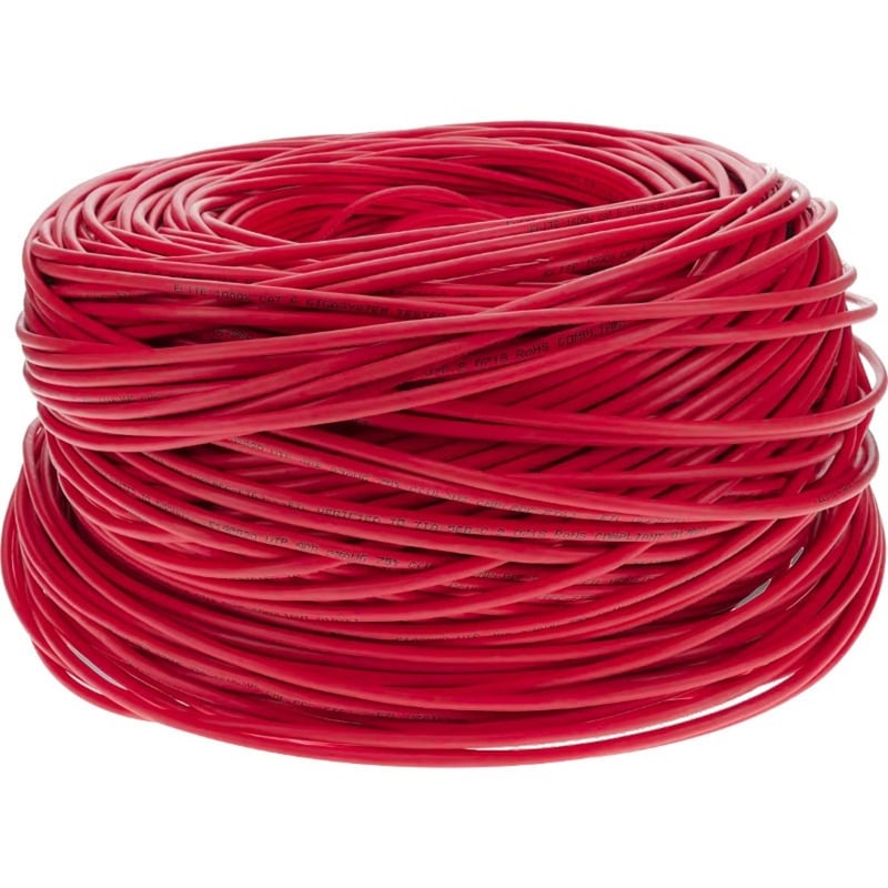 AddOn 1000ft Non-Terminated Red CAT 6 Shielded PVC Bulk Cable - Thumbnail 2
