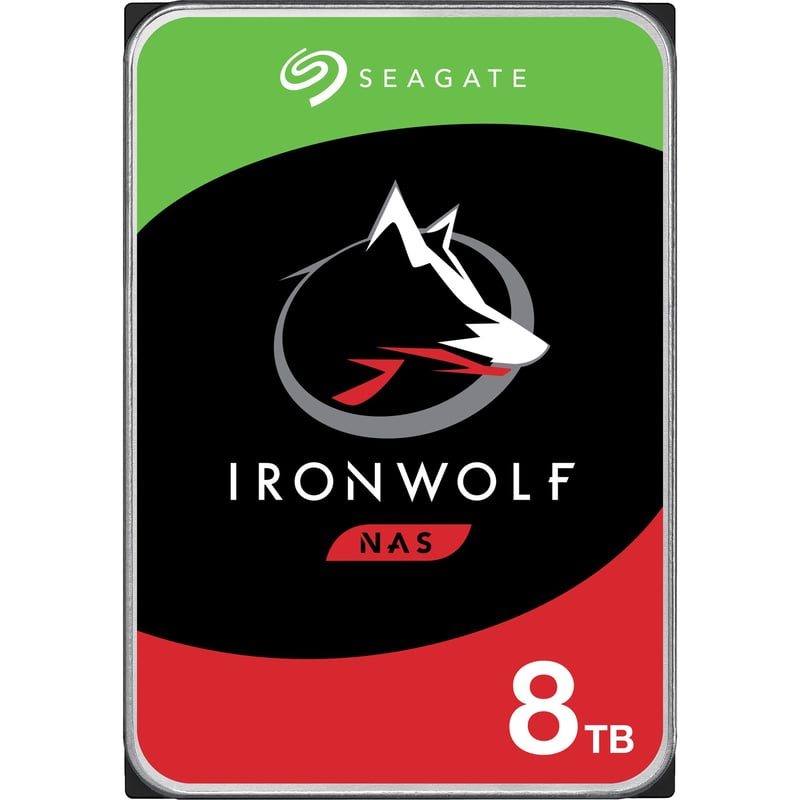 Seagate IronWolf ST8000VN004 8 TB Hard Drive - 3.5" Internal - SATA (SATA/600) - Conventional Magnetic Recording (CMR) Method - Thumbnail 1