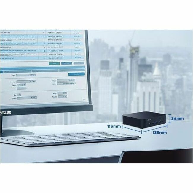 ASUS NUC 14 ESSENTIAL BAREBONE INTEL N97 W/O RAM STORAGE OS - Thumbnail 4