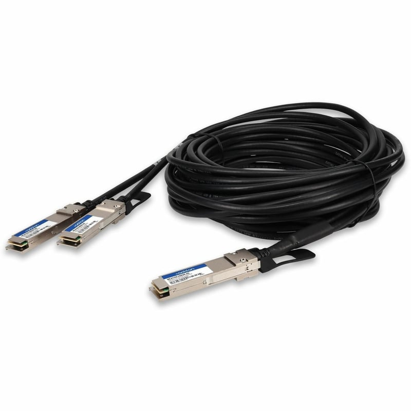 AddOn Mellanox® MCA7J50-H003R Compatible TAA 200GBase-CU QSFP56 to 2xQSFP56 Direct Attach Cable (Active Twinax, 3m, Infiniband HDR) - Thumbnail 1
