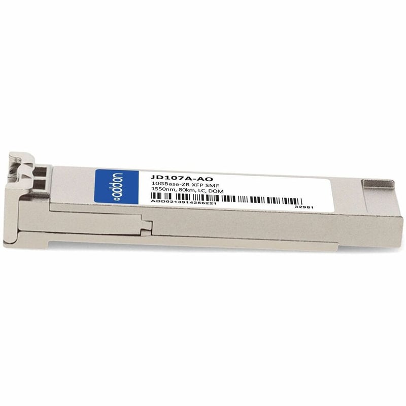 AddOn HP® JD107A Compatible TAA 10GBase-ZR XFP Transceiver (SMF, 1550nm, 80km, LC, DOM) - Thumbnail 2