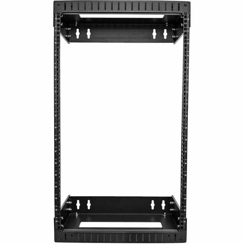 StarTech.com 2-Post 18U Heavy-Duty Wall Mount Network Rack, 19" Open Frame Server Rack with Adjustable Depth, Data Rack for IT Equipment~ - Thumbnail 5