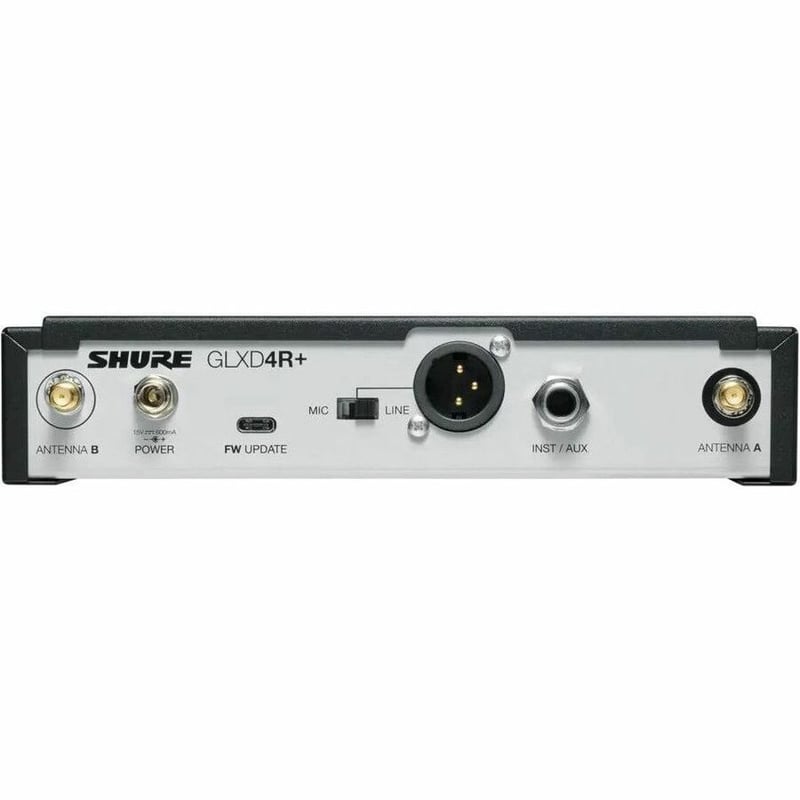 Shure GLXD14R+/B98 Digital Wireless Rack System with BETA 98H Flexible Gooseneck Micro - Thumbnail 4
