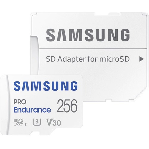 Samsung PRO Endurance 256 GB Class 10/UHS-I (U3) V30 microSDXC - Thumbnail 1