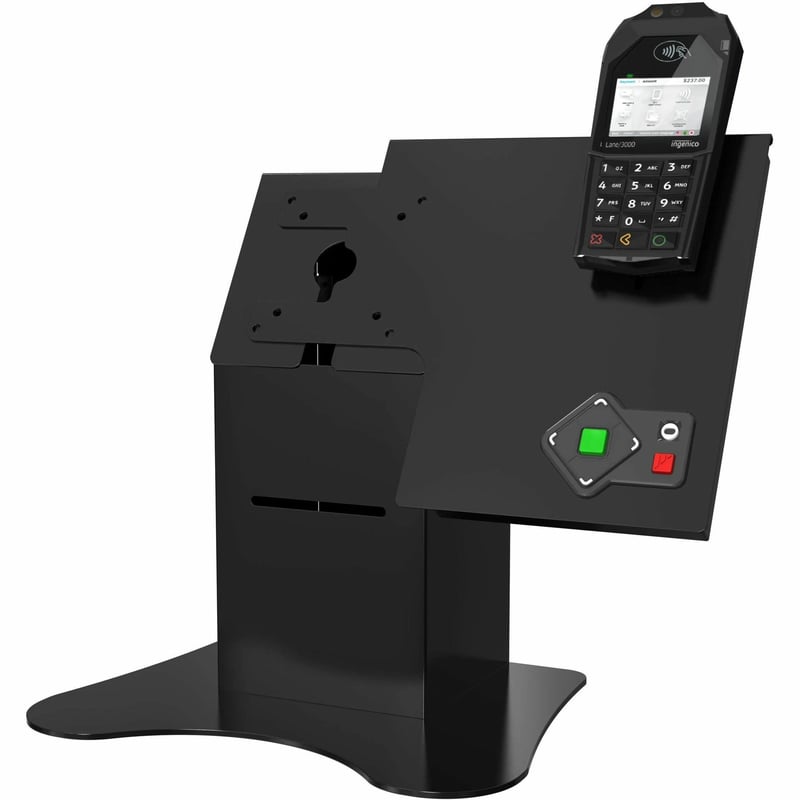CTA Digital Desk Mount for Printer, Receipt Printer, Card Reader, Monitor, Tablet - Landscape/Portrait - Thumbnail 1