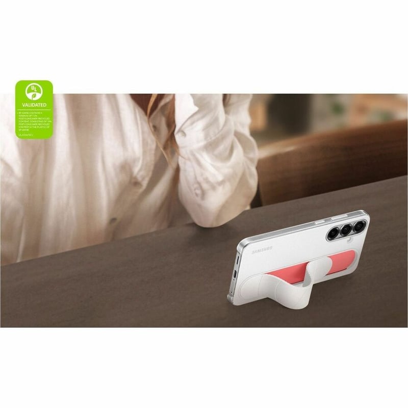 Samsung Galaxy S25+ Standing Grip Case, White - Thumbnail 5