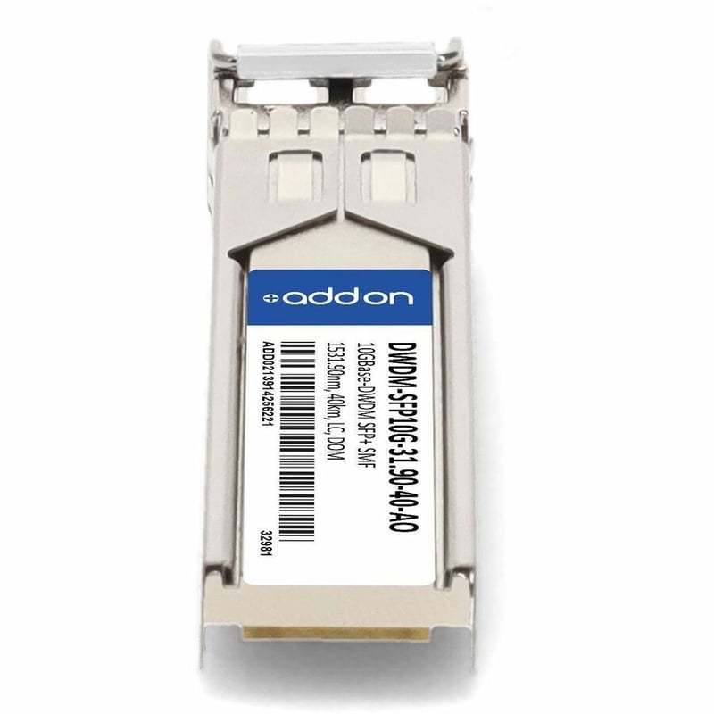 AddOn Cisco® DWDM-SFP10G-31.90 Compatible TAA 10GBase-DWDM SFP+ Transceiver C-Band 100GHz (SMF, 1531.90nm, 40km, LC, DOM) - Thumbnail 4