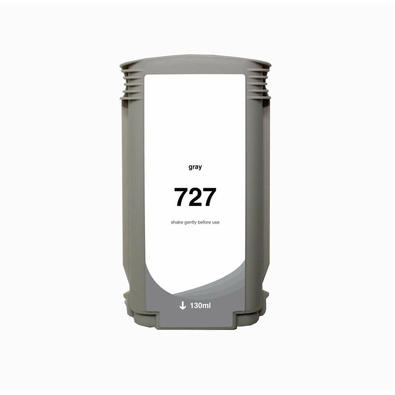 WF Non-OEM New Gray Wide Format Ink Cartridge for HP 727 (B3P24A) - Thumbnail 1