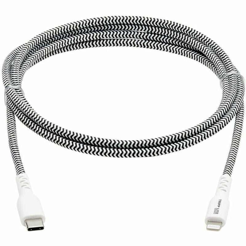 Eaton Tripp Lite Series Heavy-Duty USB-C to Lightning Sync/Charge Cable, MFi Certified - M/M, USB 2.0, 3 ft. (0.91 m) - Thumbnail 2