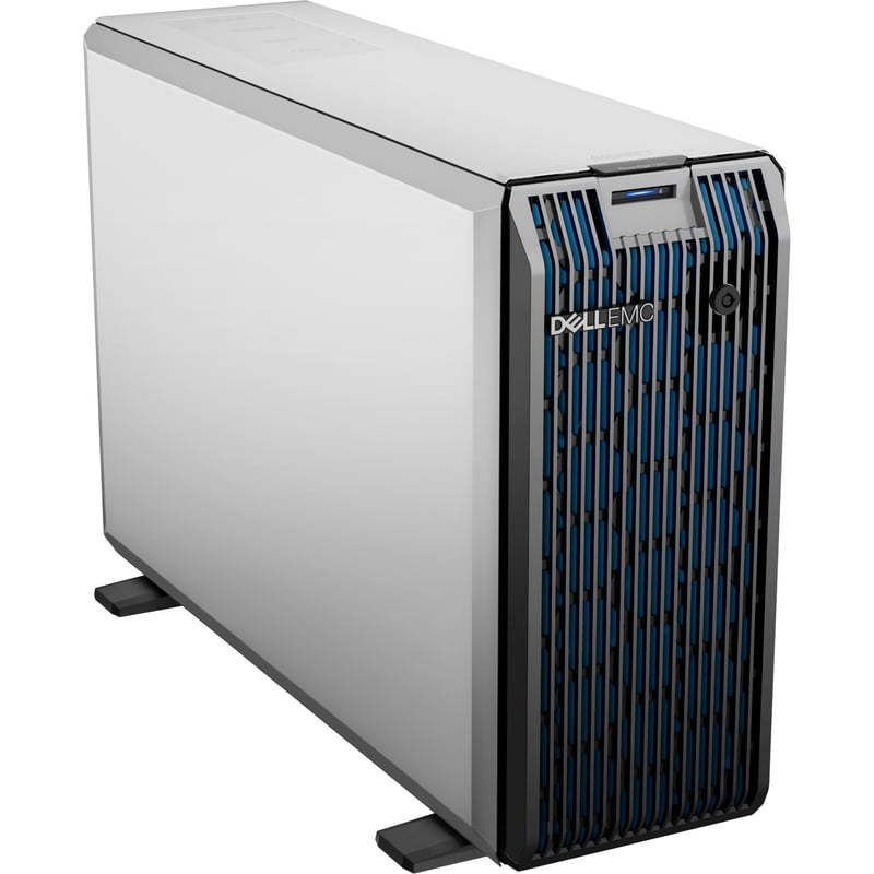 Dell EMC PowerEdge T150 4U Mini-tower Server - 1 x Intel Xeon E-2314 2.80 GHz - 8 GB RAM - 480 GB SSD - Serial ATA, Serial Attached SCSI (SAS) Controller - Thumbnail 1